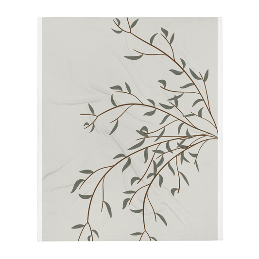 Printed Plush Throw Blanket